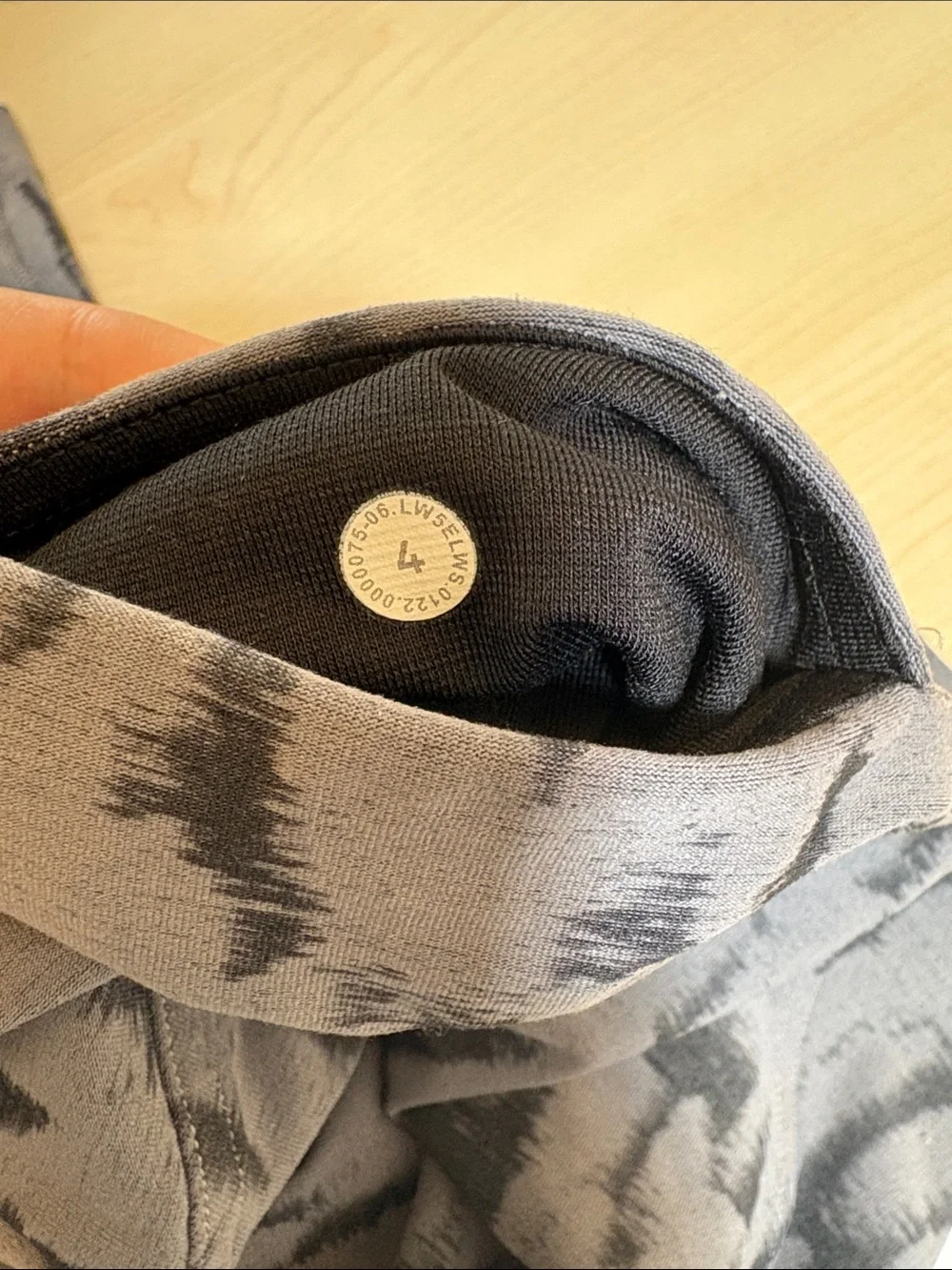 lululemon athletica Charcoal and Black Abstract Print Leggings